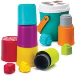Shape Sorting Stack N' Nest Buckets (10 Pcs) | 6M+