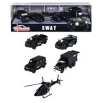 Majorette - SWAT Die-Cast Vehicle Playset - Black - 5pcs