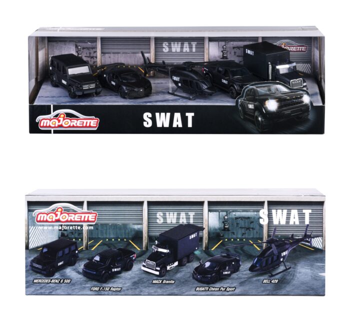 Majorette - SWAT Die-Cast Vehicle Playset - Black - 5pcs - Image 2