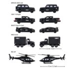Majorette - SWAT Die-Cast Vehicle Playset - Black - 5pcs - Image 3