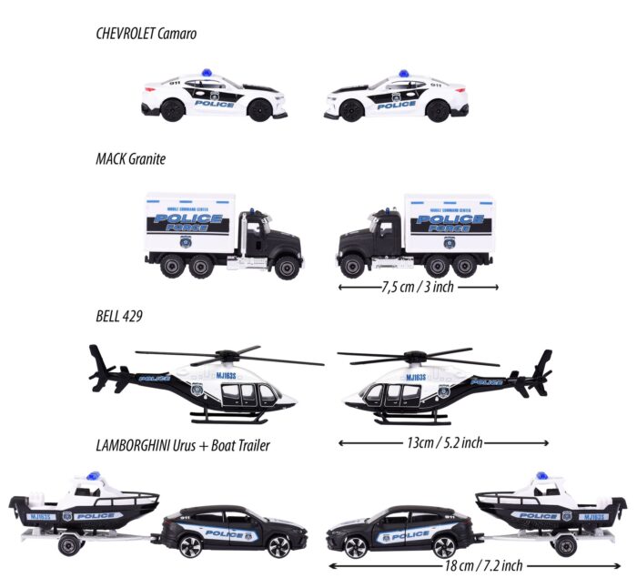 Majorette - Police Force 4 Pieces Giftpack - Image 3