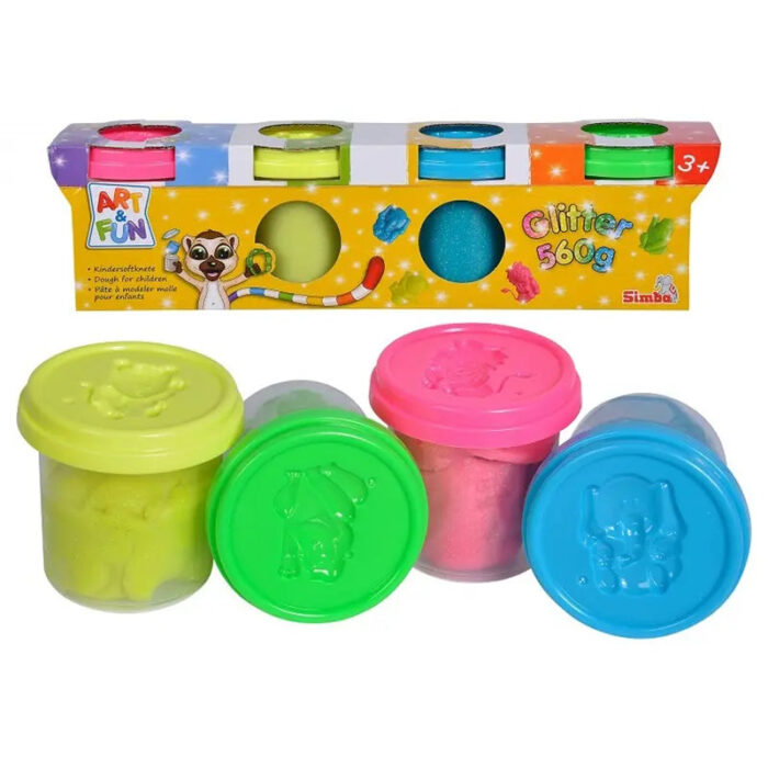 Simba Art and Fun Soft Dough Glitter 4 colors - Image 3