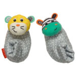 Infantino - Foot Rattles - Zebra/Tiger - Image 2