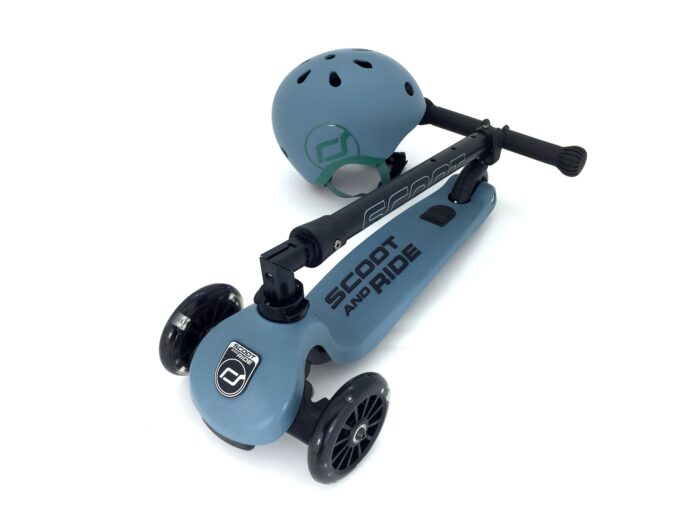 Scoot&Ride Highwaykick 3 LED Steel - Image 3