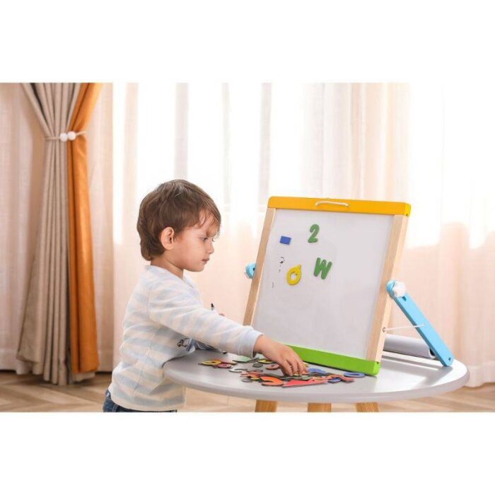 Magnetic Dry Erase And Chalk Board With Accessories - Viga - Image 7