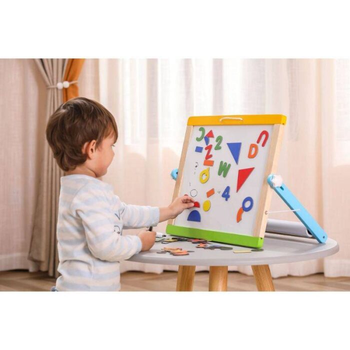 Magnetic Dry Erase And Chalk Board With Accessories - Viga - Image 9