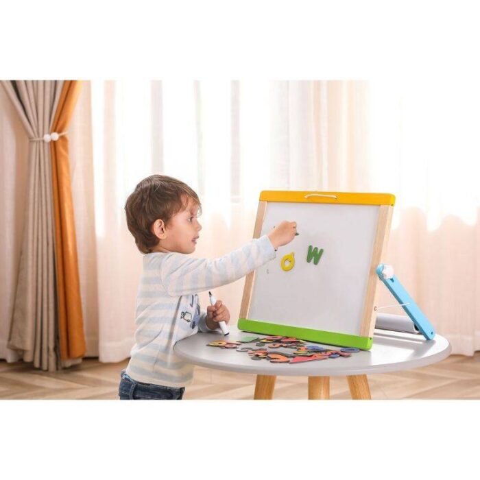 Magnetic Dry Erase And Chalk Board With Accessories - Viga - Image 10