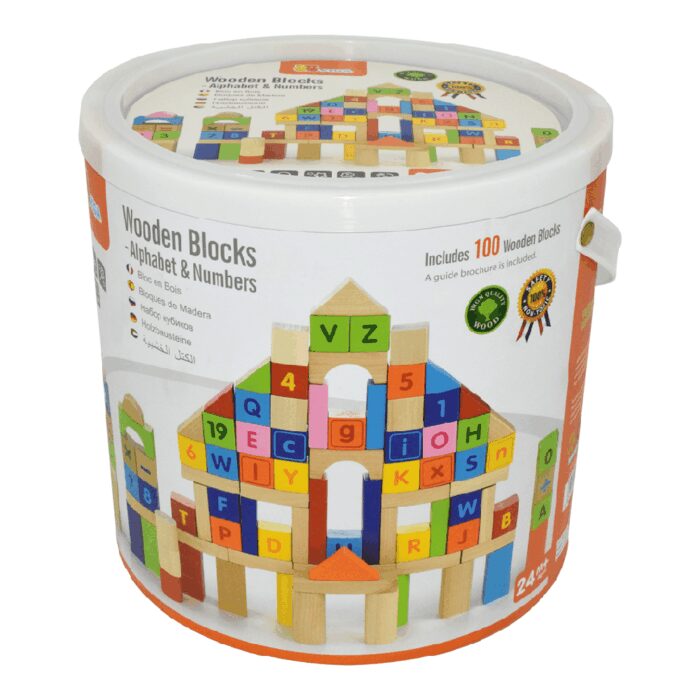 Alphabets and Numbers block 100Pcs - Viga - Image 4