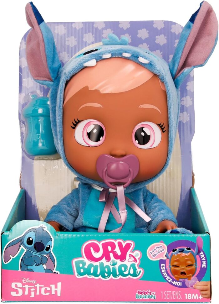 Cry Babies Stars Disney Stitch-12" Baby Doll - Image 2