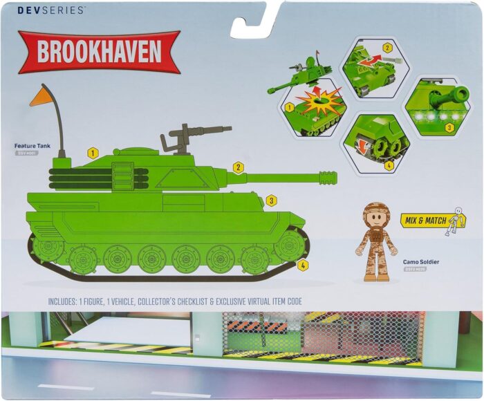 DevSeries Brookhaven Feature Tank - 7.5-Inch Vehicle with Lights - Image 5