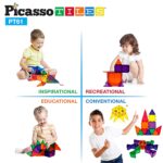 Picasso Tiles - 3D Magnetic Building Tiles - 61Pcs - Image 8