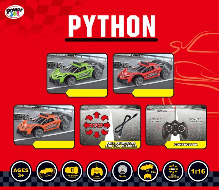 Power Joy Python – Remote Control Car - Image 6
