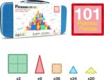 101 Piece Magnetic Tile Building Set with Carry Case– PicassoTiles - Image 2
