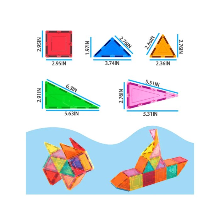 3D Magnetic Building Tiles 36 pcs – PicassoTiles - Image 6