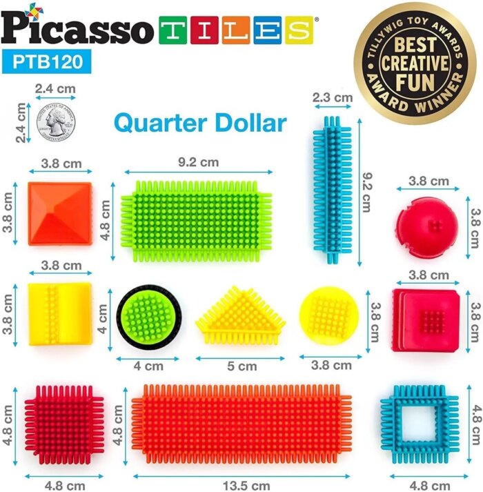 Hedgehog Building Blocks 120 pcs – PicassoTiles - Image 3