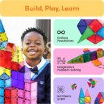 ⁦Magnetic Building Tiles 100 pcs – PicassoTiles⁩ - الصورة ⁦6⁩