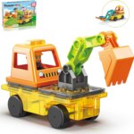2-in-1 Car Base Excavator Set 16 pcs – PicassoTiles