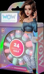Set of 24 Adhesive Nails-WOW Generation - Image 2