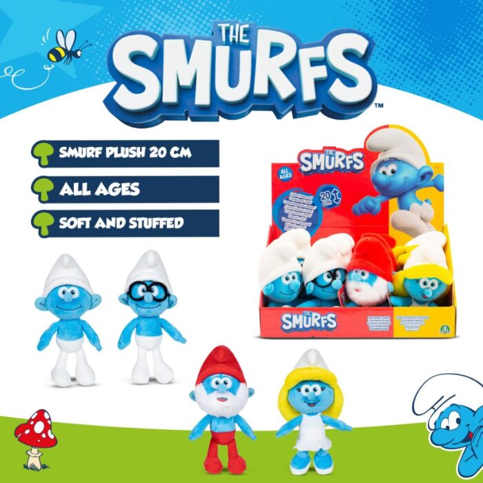 ⁦Smurfs Plush 20cm Assorted⁩ - الصورة ⁦7⁩