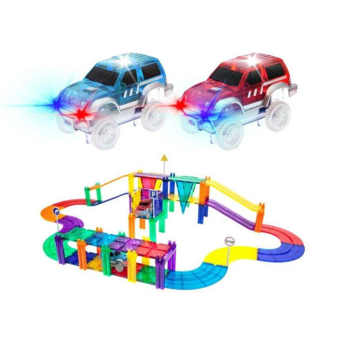 ⁦Picasso Tiles - Magnetic Race Track - 50 Pcs⁩ - الصورة ⁦2⁩