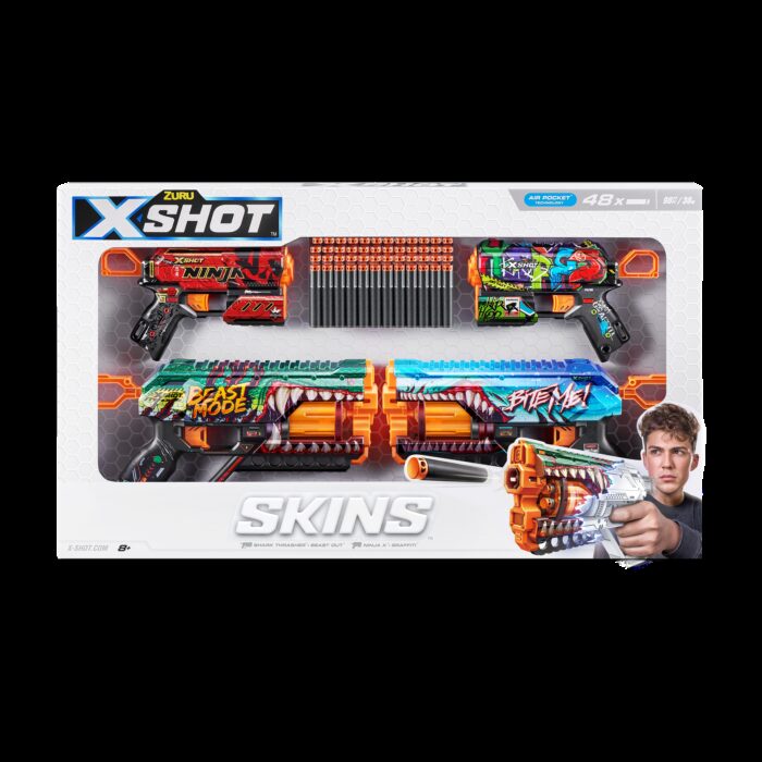 X-Shot Skins Combo Pack [2pk Griefer/2pk Flux] - Image 4