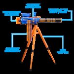 X-Shot Insanity Motorized Age Fire Gatling Gun w/ Tripod - Image 8