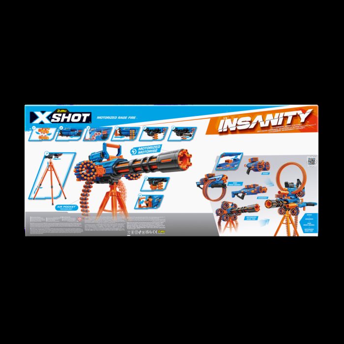 X-Shot Insanity Motorized Age Fire Gatling Gun w/ Tripod - Image 14