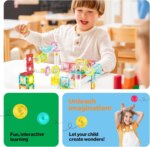 ⁦100 Piece Magnetic Marble Run Set with Launcher – PicassoTiles⁩ - الصورة ⁦8⁩