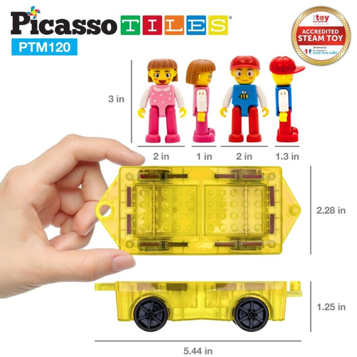 120 Piece Magnetic Tile Set – PicassoTiles - Image 8