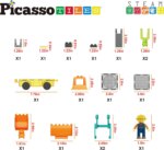 2-in-1 Car Base Excavator Set 16 pcs – PicassoTiles - Image 7