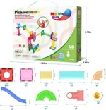 Magnetic Marble Run Set 40 pcs – PicassoTiles - Image 2