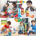 Magnetic Marble Run Set 60 pcs – PicassoTiles - Image 4