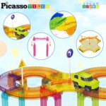 ⁦Magnetic Race Track Set 40 pcs – PicassoTiles⁩ - الصورة ⁦4⁩