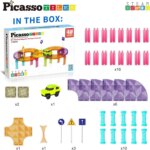 ⁦Magnetic Race Track Set 40 pcs – PicassoTiles⁩ - الصورة ⁦7⁩
